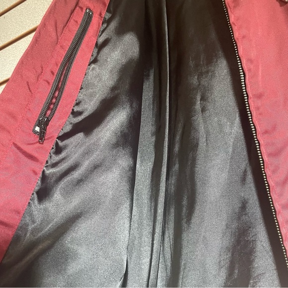 Women's HARLEY DAVIDSON MOTORCYCLES Riding Nylon Jacket - Large Burgundy - Picture 6 of 12